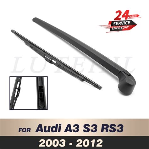 Wiper 14 Rear Wiper Blade Arm Set Kit For Audi A3 S3 RS3 8P 8P1 8PA