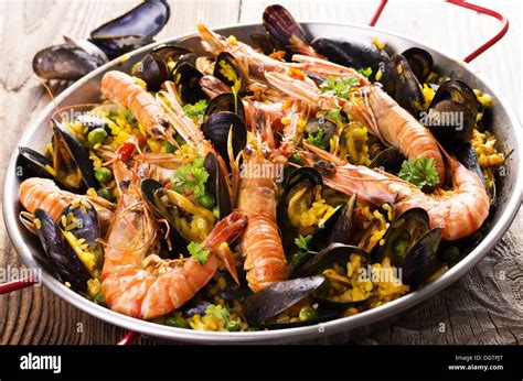 Lobster Spanish Paella With Seafood Hi Res Stock Photography And Images