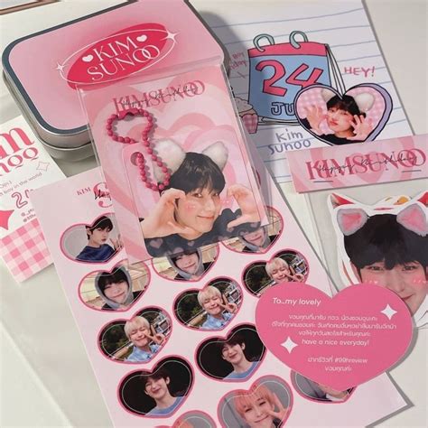 Kpop Albums Enhypen Sunoo Kpop Deco Kpop Stickers Pink Kim Sunoo 2023 문구 분홍색 아이디어