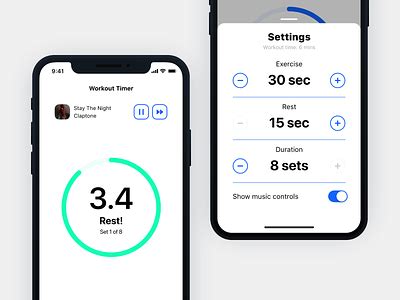 Workout Timer App by Jakub Foglar on Dribbble