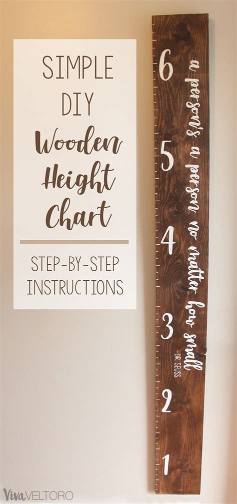 Diy Wooden Growth Chart For Kids Step By Step Instructions