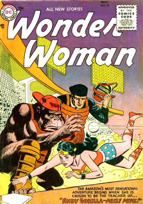 Wonder Woman 78 November 1955 Cover By Irv Novick Comic Book