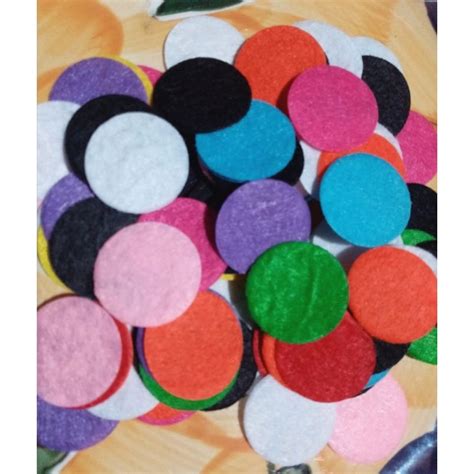 20 Pcs Round Felt Cloth 25mm Shopee Philippines