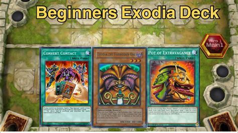 Beginners Exodia Deck Yu Gi Oh Master Duel Youtube