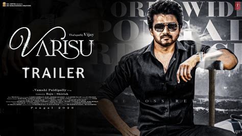 Varisu Official Trailer Update Thalapathy Vijay Youtube