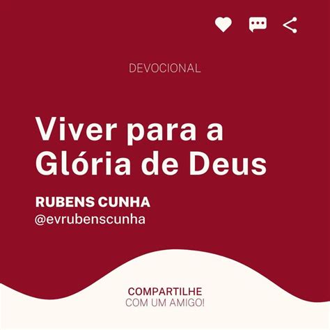 Viver Para A Gl Ria De Deus Portanto Quer Comais Quer Bebais Ou