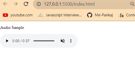 HTML Audio Tag GeeksforGeeks