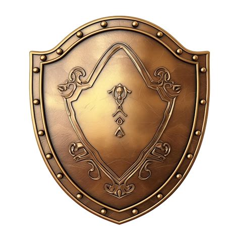 Premium Photo Metal Medieval Shield Isolated On Transparent Background