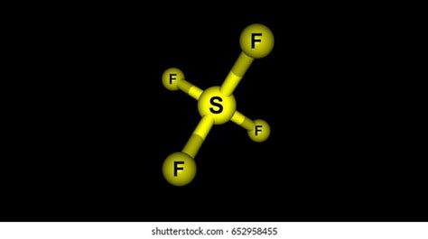 Sulfur Tetrafluoride Chemical Compound Formula Sf4 Stock Illustration