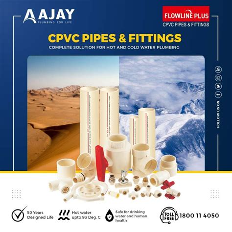 Ajay Flowline Plus Cpvc Pipe Price From Rs Unit Onwards