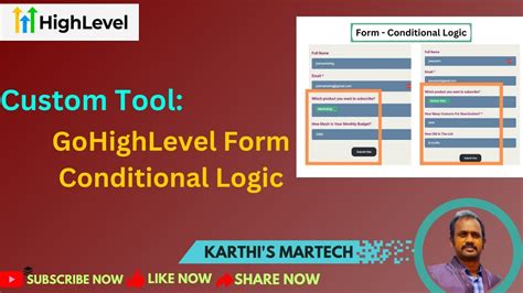 Custom Tool Gohighlevel Form Conditional Logic Dependant Dropdown