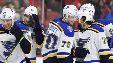 LNH Deux Buts De David Perron Dans Le Gain Des Blues Sur Les