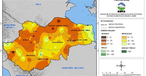 Analisis Curah Hujan Dasarian Agustus Provinsi Jambi Stasiun