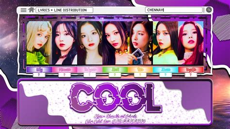 Correct Nmixx Cool Your Rainbow Colour Color Coded Lyrics Line