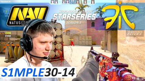 S1mple 30 14 NaVi Vs Fnatic Mirage CS GO SL I League StarSeries