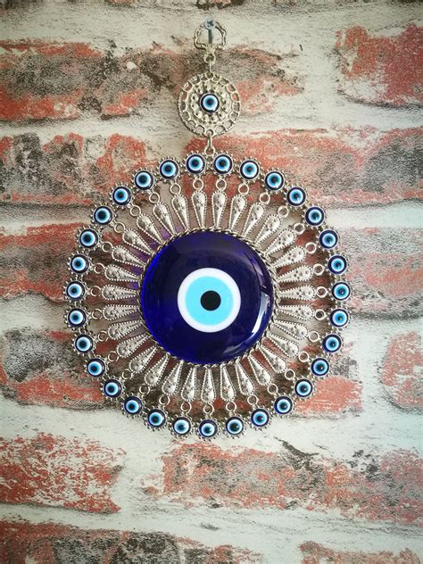 Evil Eye Wall Hanging Midst Big Evil Eye Hanging Hanging Etsy