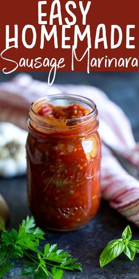 Quick And Easy Italian Sausage Marinara Sauce Recipe Easy Pasta Sauce