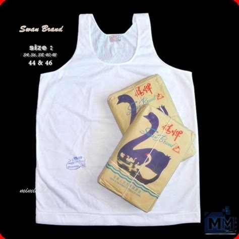 1 Pcs Kaos Dalam Swan Brand Singlet Pakaian Dalam Pria Dewasa Putih