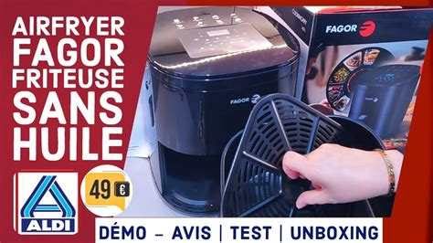 Airfryer Fagor Friteuse Sans Huile Litres Arrivage Aldi Fagor