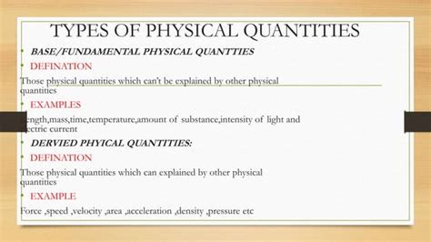 Class 9 Physical Quantities And Measurements Unit 1 Topic 1 Physics 2 Pptx