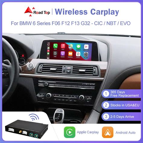 Road Top Wireless CarPlay For BMW 6 Series F06 F12 F13 G32 2010 2020