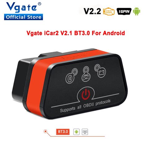 Vgate Icar Elm Araba Te His Obd Obd Taray C Bluetooth Elm V