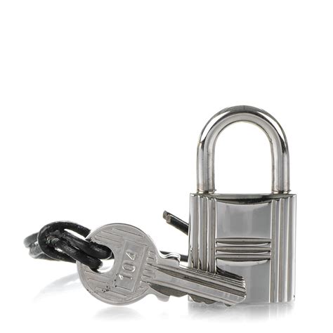 Hermes Palladium Cadena Lock And Key Set 163777 Fashionphile