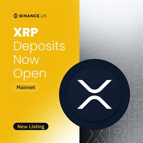 Binance Us On Twitter Deposits Are Open For Xrp On Binanceus