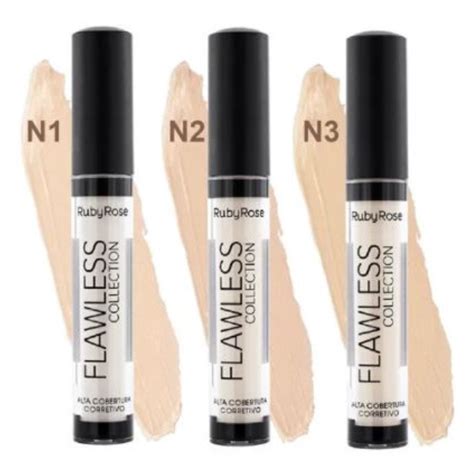 CORRETIVO FLAWLESS COLLECTION NUDE 3 HB 8080 RUBY ROSE Belezar