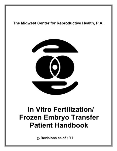 In Vitro Fertilization Frozen Embryo Transfer Patient Handbook DocsLib