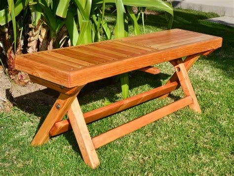 Folding Bench Options Ft Douglas Fir Checkerboard Design