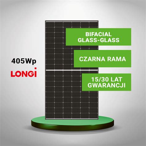 Panel Fotowoltaiczny Longi W Bifacial Podw Jne Szk O Czarna Rama