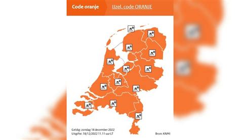 Code Oranje In Haarlem En Omgeving Ijzel Vanaf Einde Van De Middag En