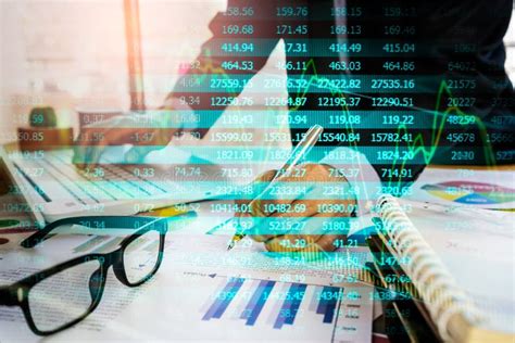 Stock Market Or Forex Trading Graph And Candlestick Chart Suitable For