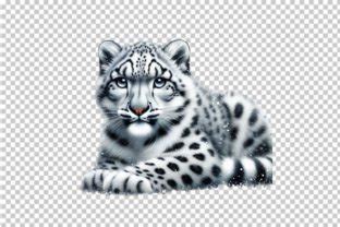 Watercolor Snow Leopard Clipart PNG Graphic By SVGArt Creative Fabrica