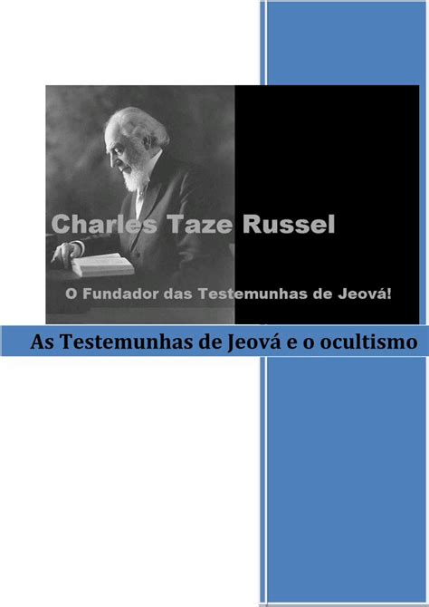 PDF As Testemunhas de Jeová e o ocultismo das chamadas maravilhas