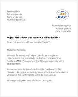 La R Siliation D Une Assurance Logement Mae