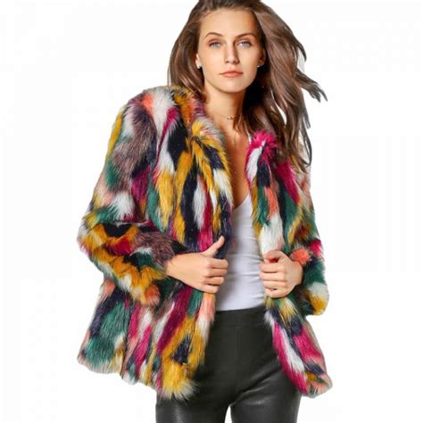 Multicolor Faux Fur Coat Style Limits