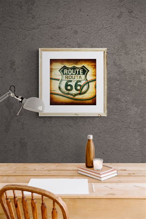 Vintage Route 66 Wall Art Two Route 66 Printable Artworks - Etsy