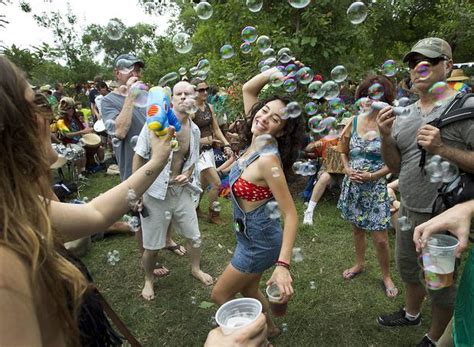 The Annual Eeyores Birthday Celebration At Pease Park In Austin Willie