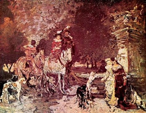 Hunting Scene Painting Adolphe Joseph Thomas Monticelli Oil Paintings