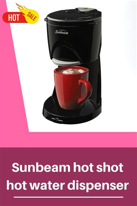 Small Kitchen Appliances 006131 Sunbeam Hot Shot Hot Water Dispenser 16 Oz Black Kitchen Dining