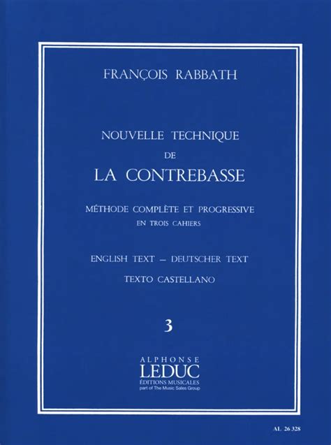 Nouvelle technique de la contrebasse 3 von François Rabbath im