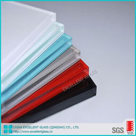 6 38mm 12 76mm Decorative Clear Or Color PVB Interlayer Laminated Glass