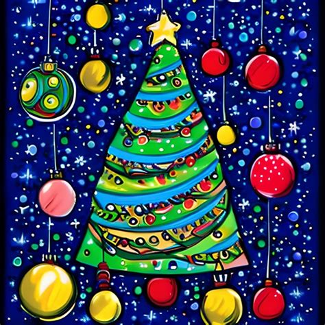 Abstract Christmas Tree Doodle Free Stock Photo - Public Domain Pictures