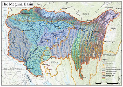 Meghna River Map