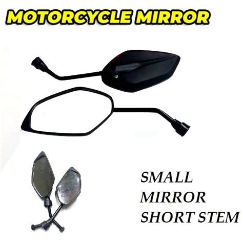 HONDA PCX 160 Motorcycle Side Mirror Black Dahon Type Short Stem