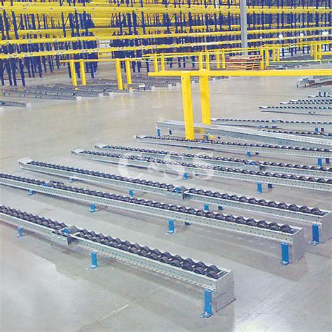 Heavy Duty Roller Pallet Flow Rack | Split-Roller Wheels | MFG