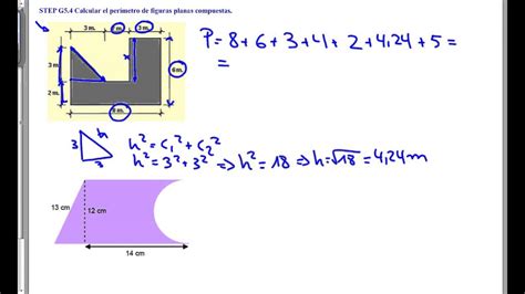 Step G5 4 Calcular El Perímetro De Figuras Planas Compuestas Youtube