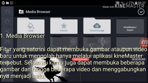 Mengenal Fitur Dan Fungsi Aplikasi Kine Master Youtube